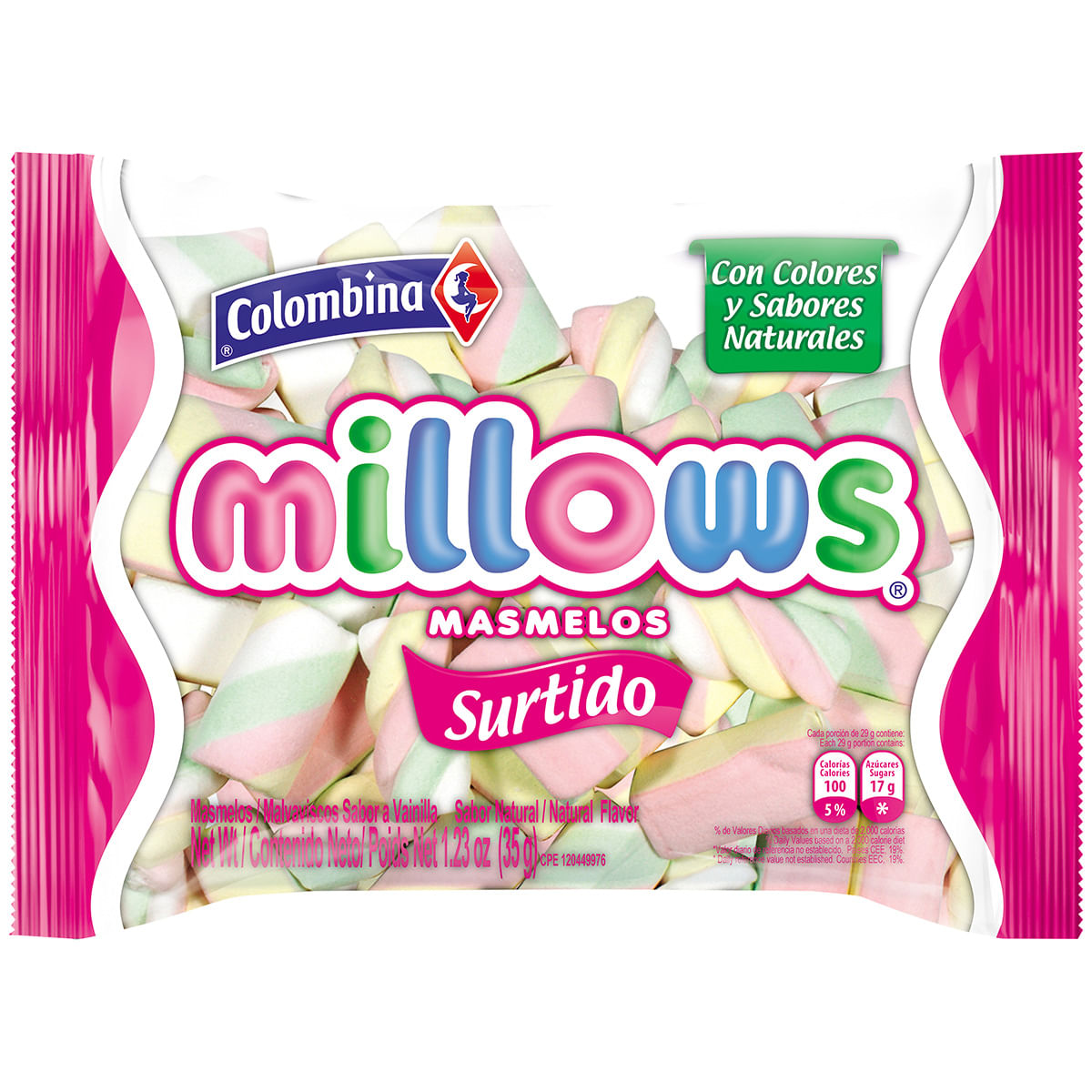 Masmelos Millows Surtido Paquete x 35 g
