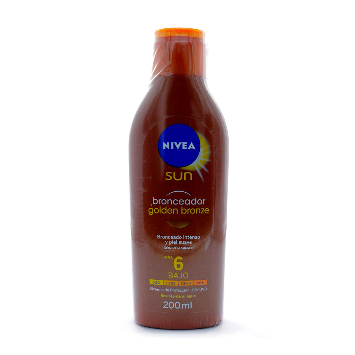 Bronceador Nivea Sun Golden Bronze Fps 6 Frasco X 200 Ml.