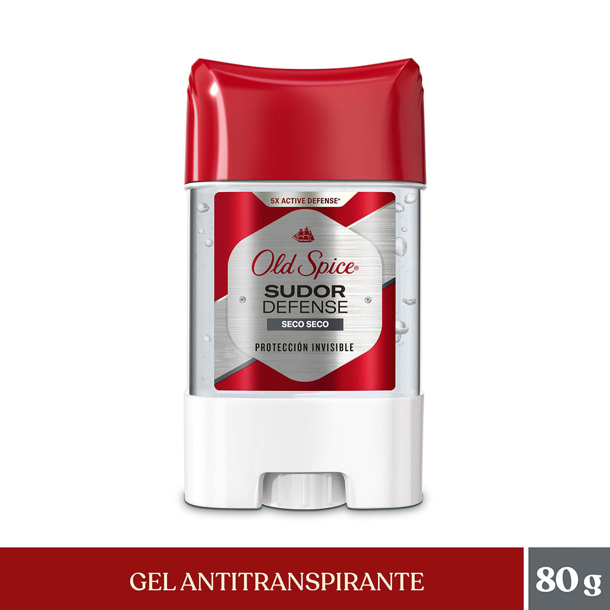 Antitranspirante Old Spice Sudor Defense Seco Gel Barra x 80 g.
