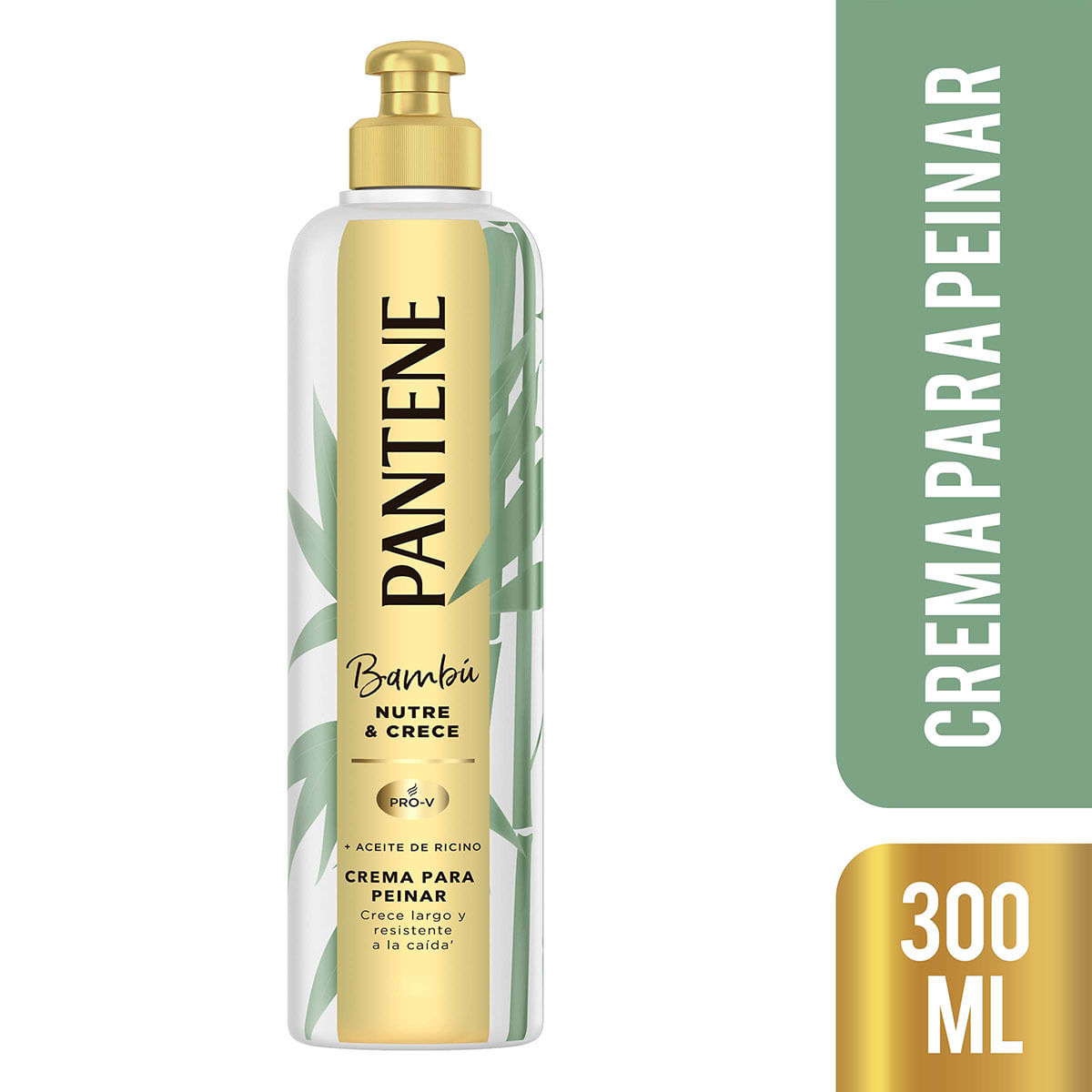 Crema para Peinar Pantene Pro-V Nutre y Crece Bambú Frasco x 300 mL.