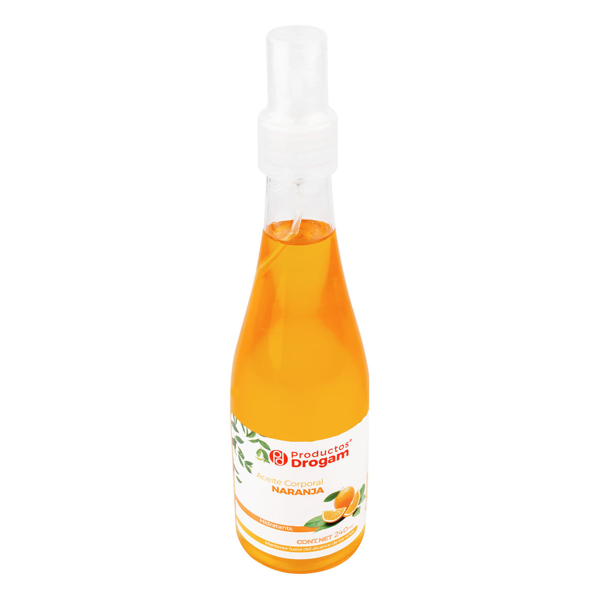 Aceite Corporal PD Naranja Spray x 240 mL.