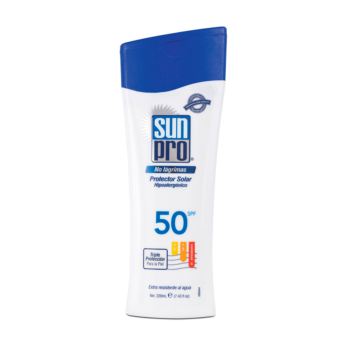 Protector Solar Sun Pro Spf 50 No Lágrimas Frasco X 220 Ml.