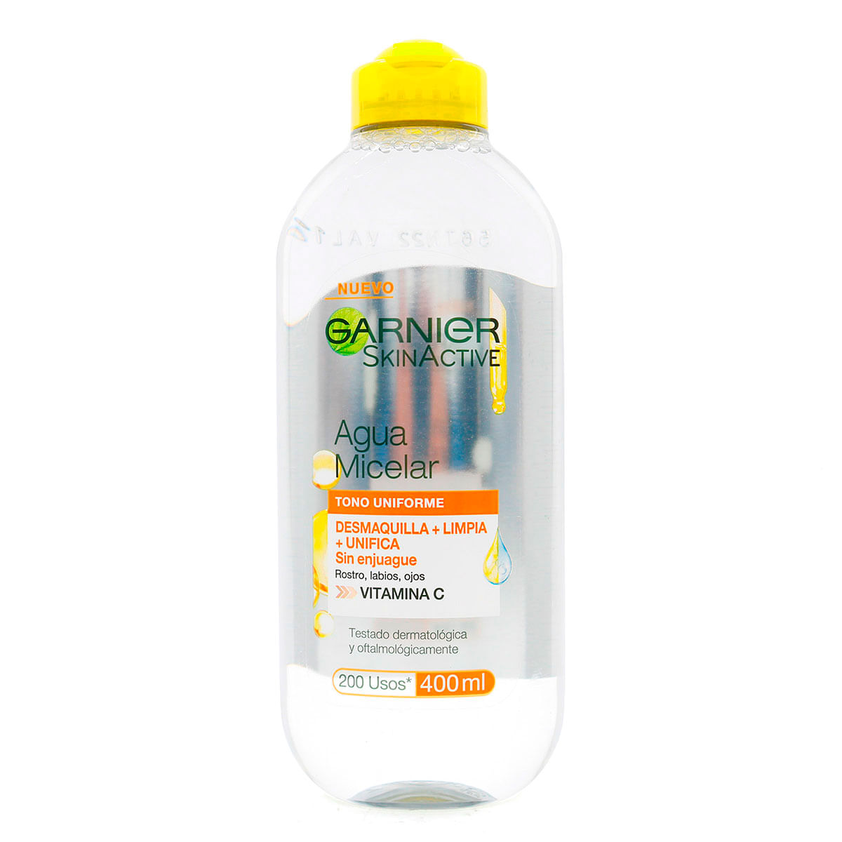 Agua Micelar Garnier SkinActive Tono Uniforme Frasco x 400 mL.