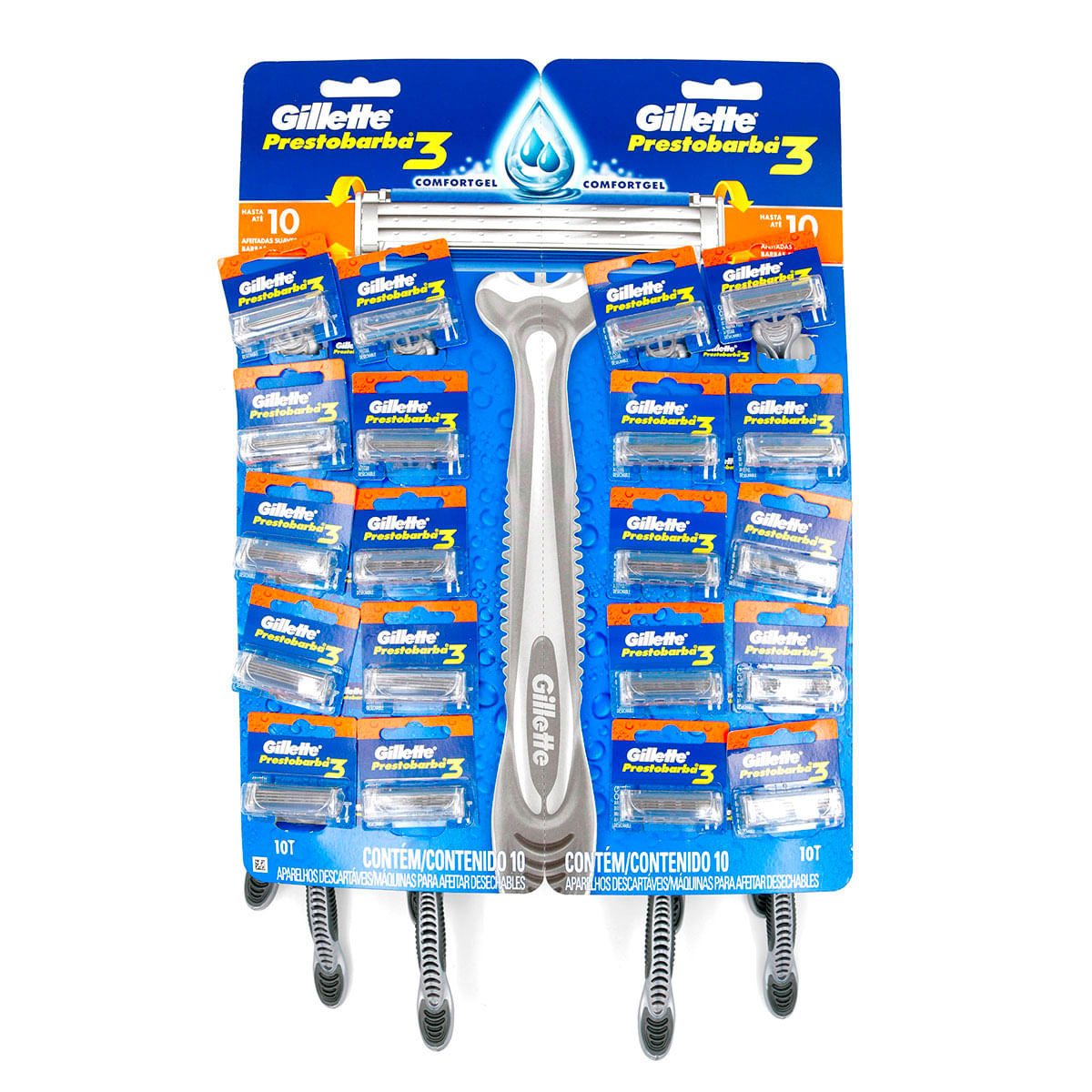 Máquina Para Afeitar Gillette Prestobarba 3 Blister X 20 Uds.