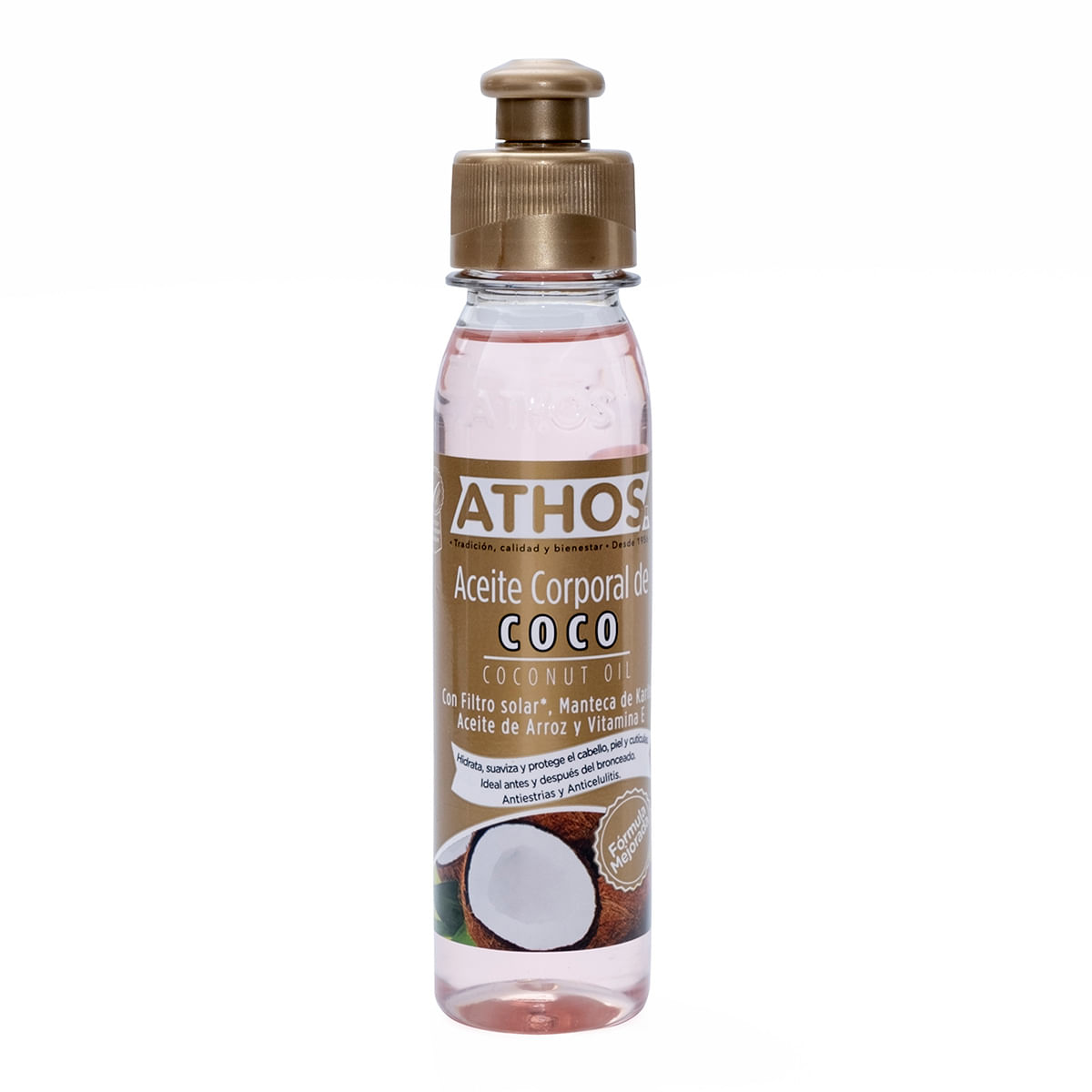 Aceite Corporal De Coco Athos Frasco X 120 Ml.