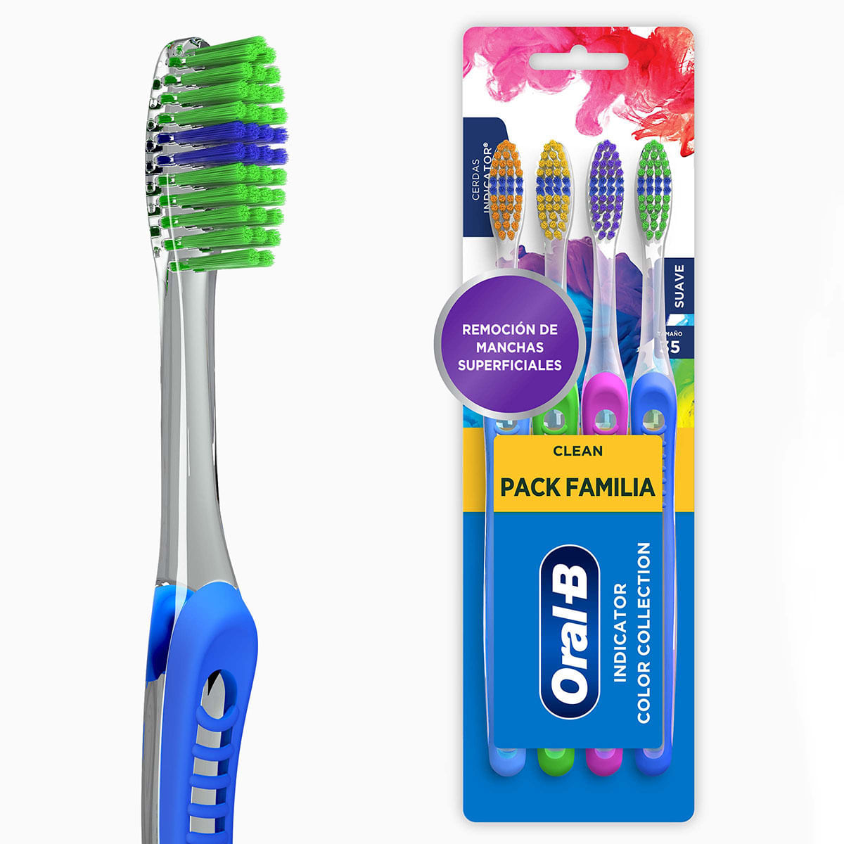 Cepillo Dentals Oral-B Indicator Blister x 4 Uds Pack Anual.