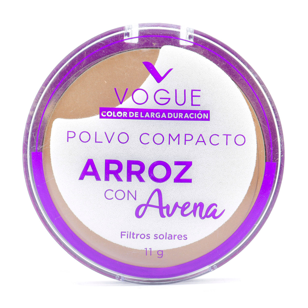 Polvo Compacto Vogue Arroz con Avena Habana Frasco x 11 g