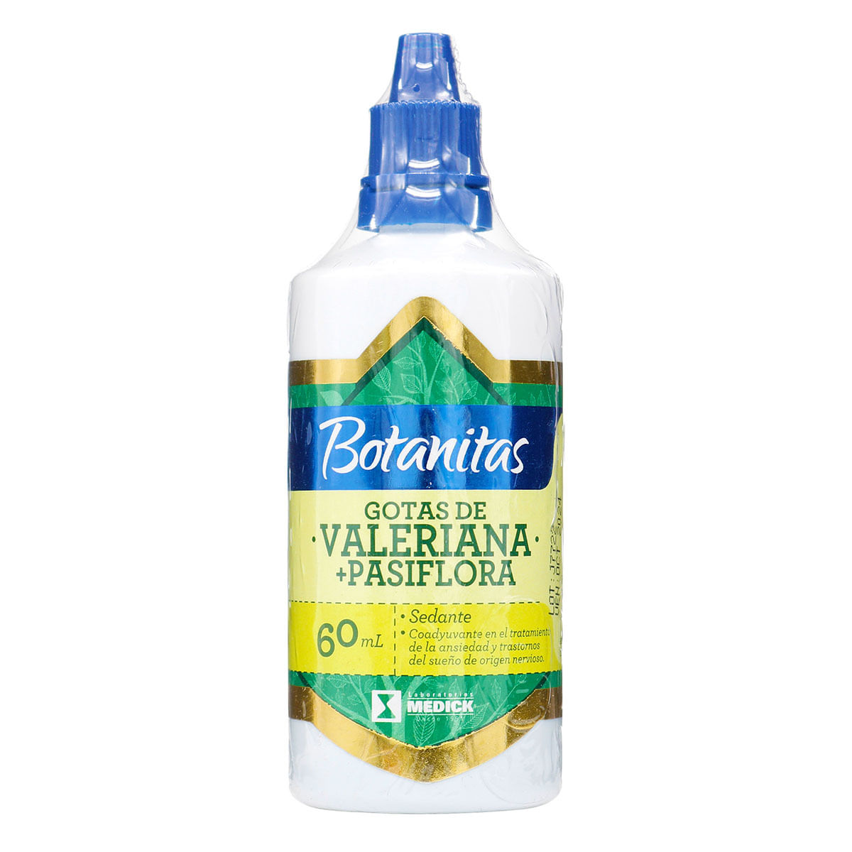 Gotas Botanitas Medick Valeriana + Pasiflora Frasco X 60 Ml.