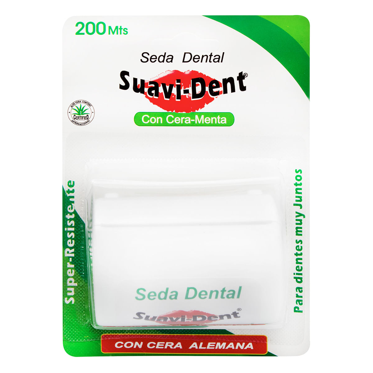 Seda Dental Suavi-Dent Cera y Menta 200 m Blister x 1 Ud.