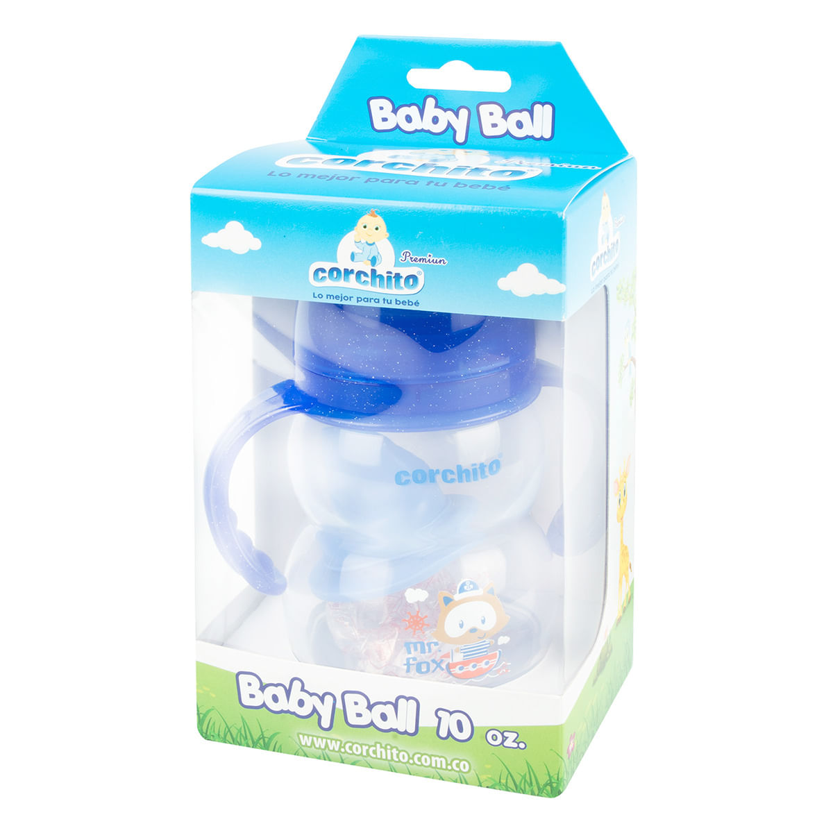 Biberón Corchito Baby Ball 10 Oz x 1 Ud.