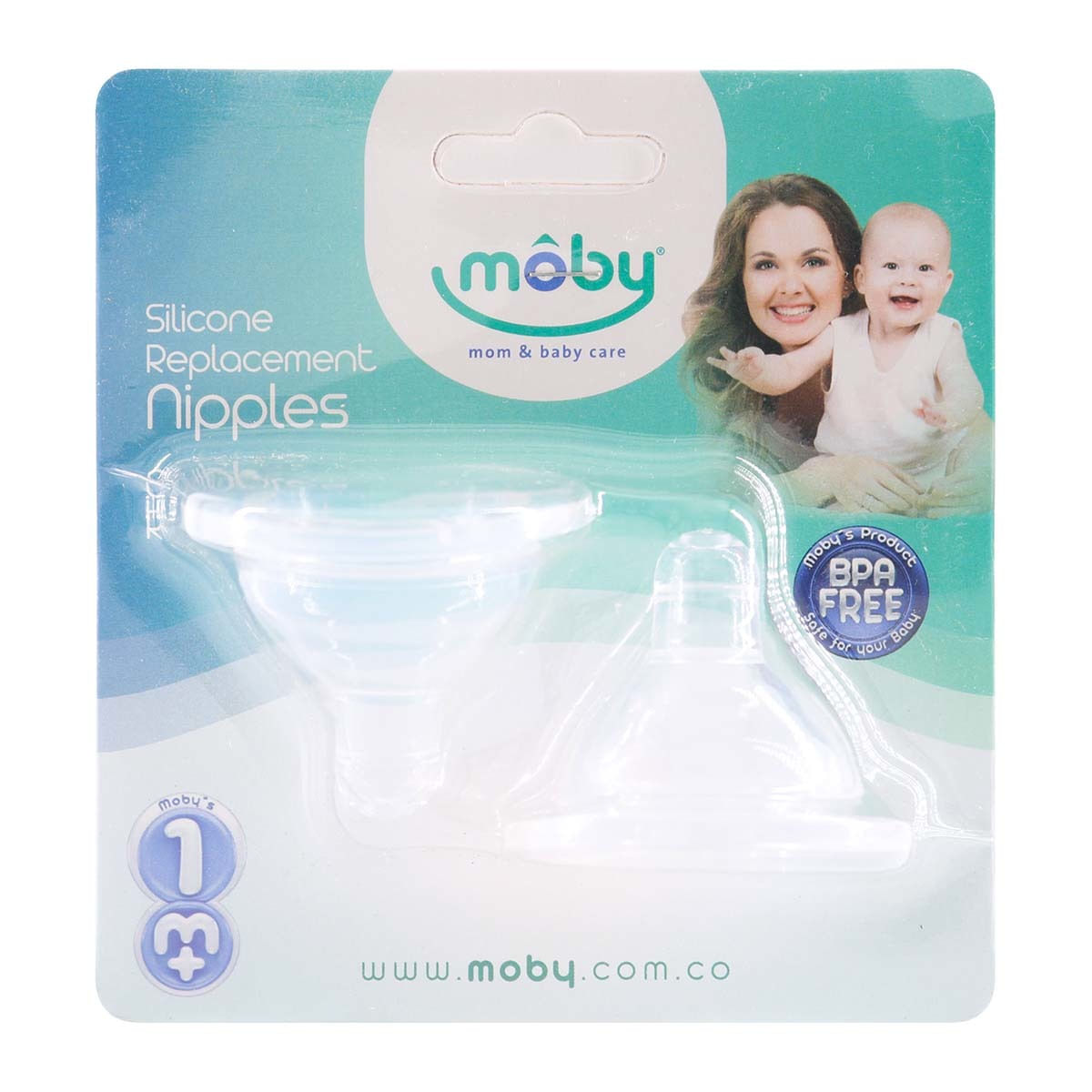 Chupo Anticólico Moby +1M Blister X 2 Uds.
