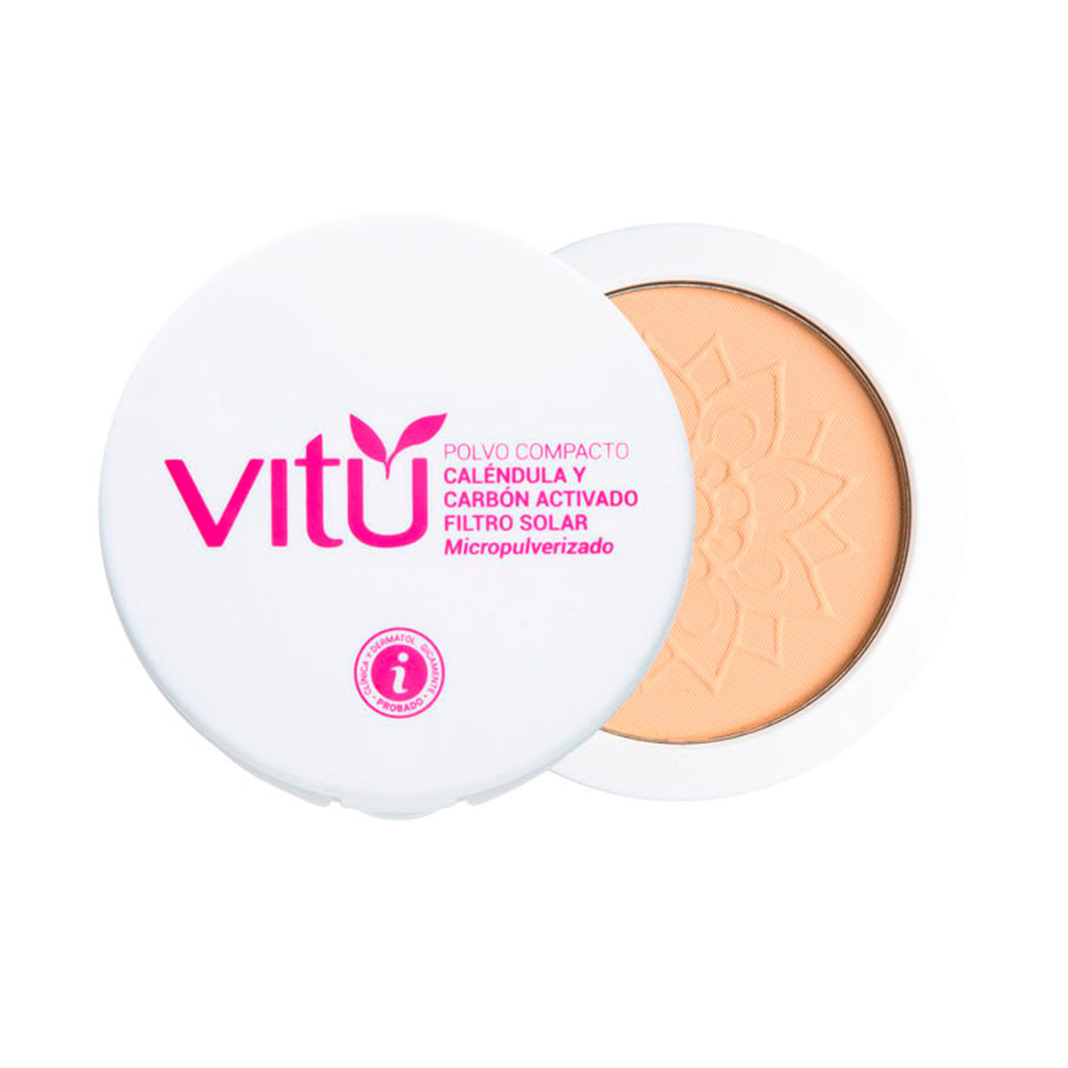 Polvo Compacto Vitú Caléndula Avena Tono 2 Frasco x 12 g