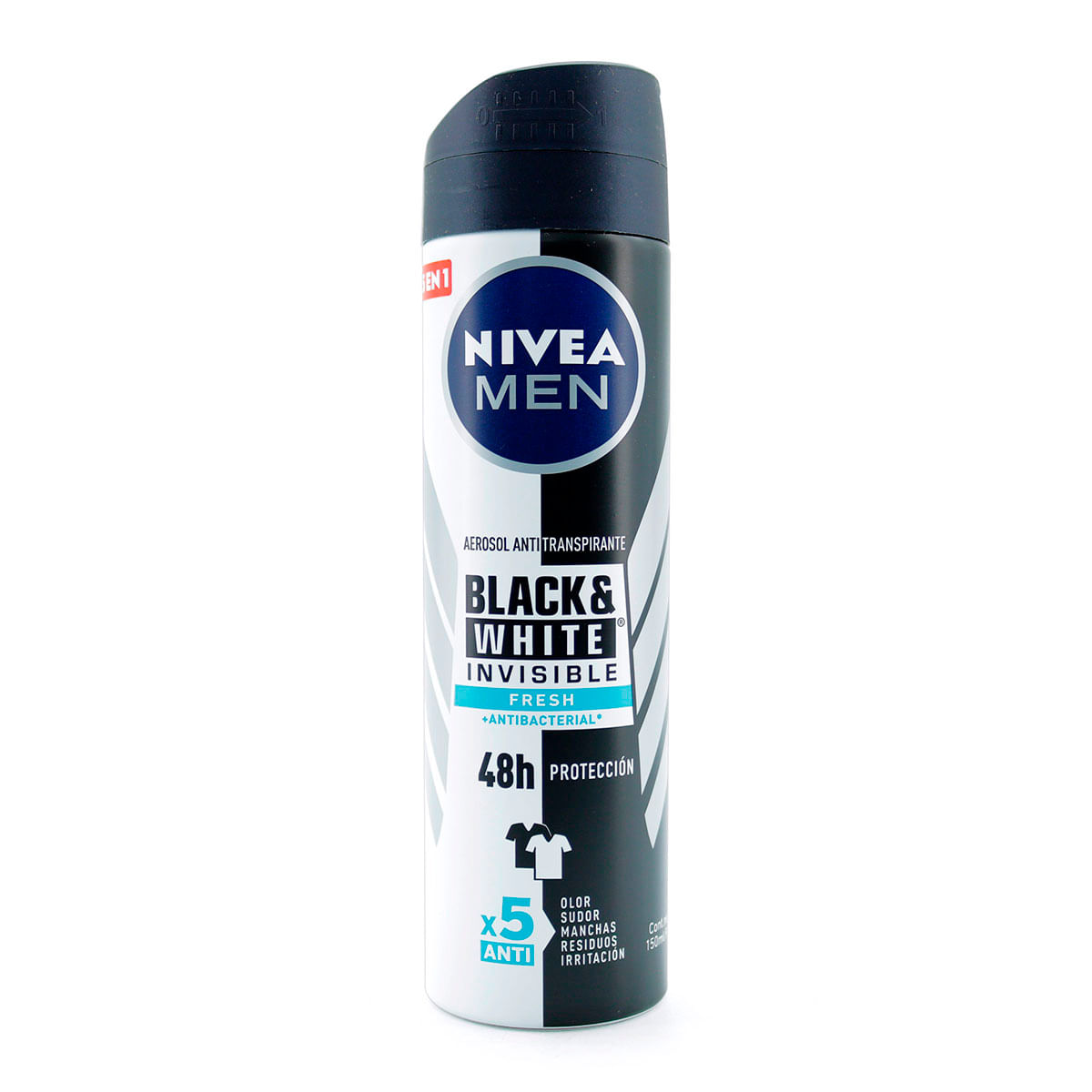 Antitranspirante Nivea Men Black & White Fresh Aerosol x 150 mL