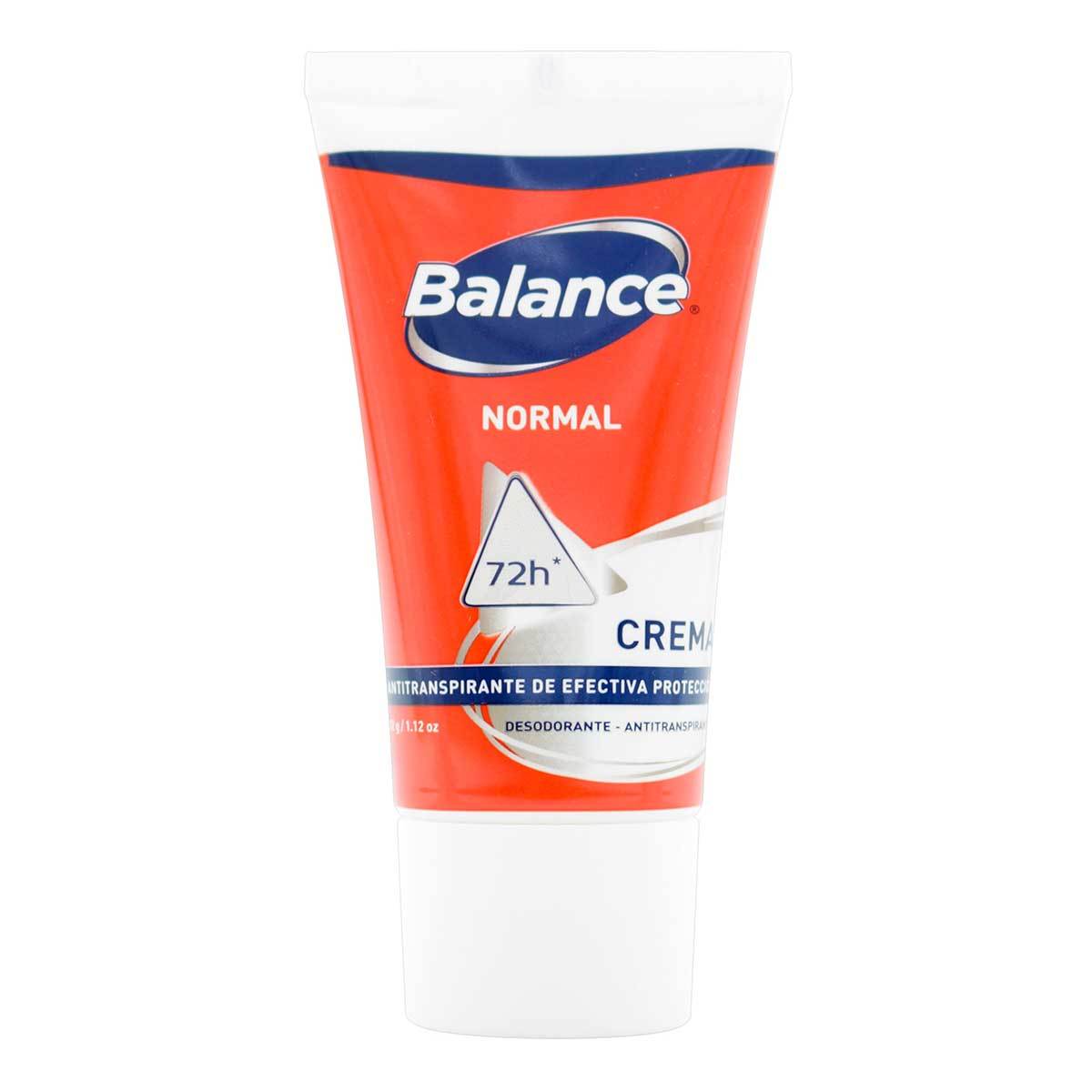 Desodorante Balance Normal Crema Mini Frasco x 32 g.