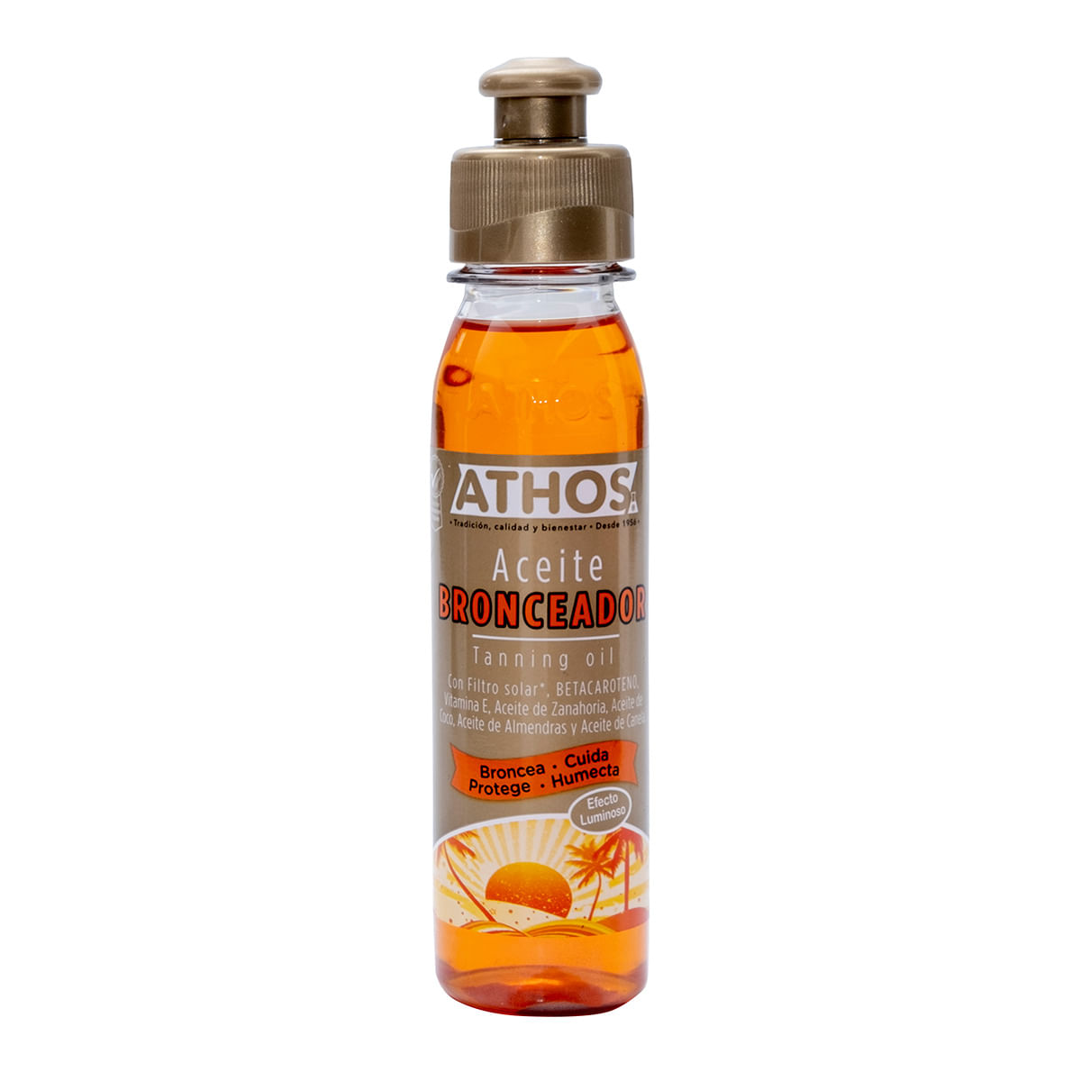 Aceite Corporal Bronceador Athos Frasco X 110 Ml.