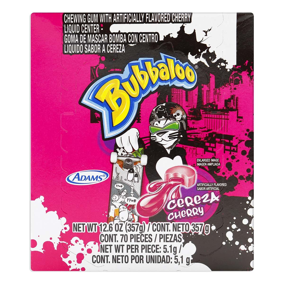 Goma De Mascar Bubbaloo Cereza Caja X 385 G 70 Uds.