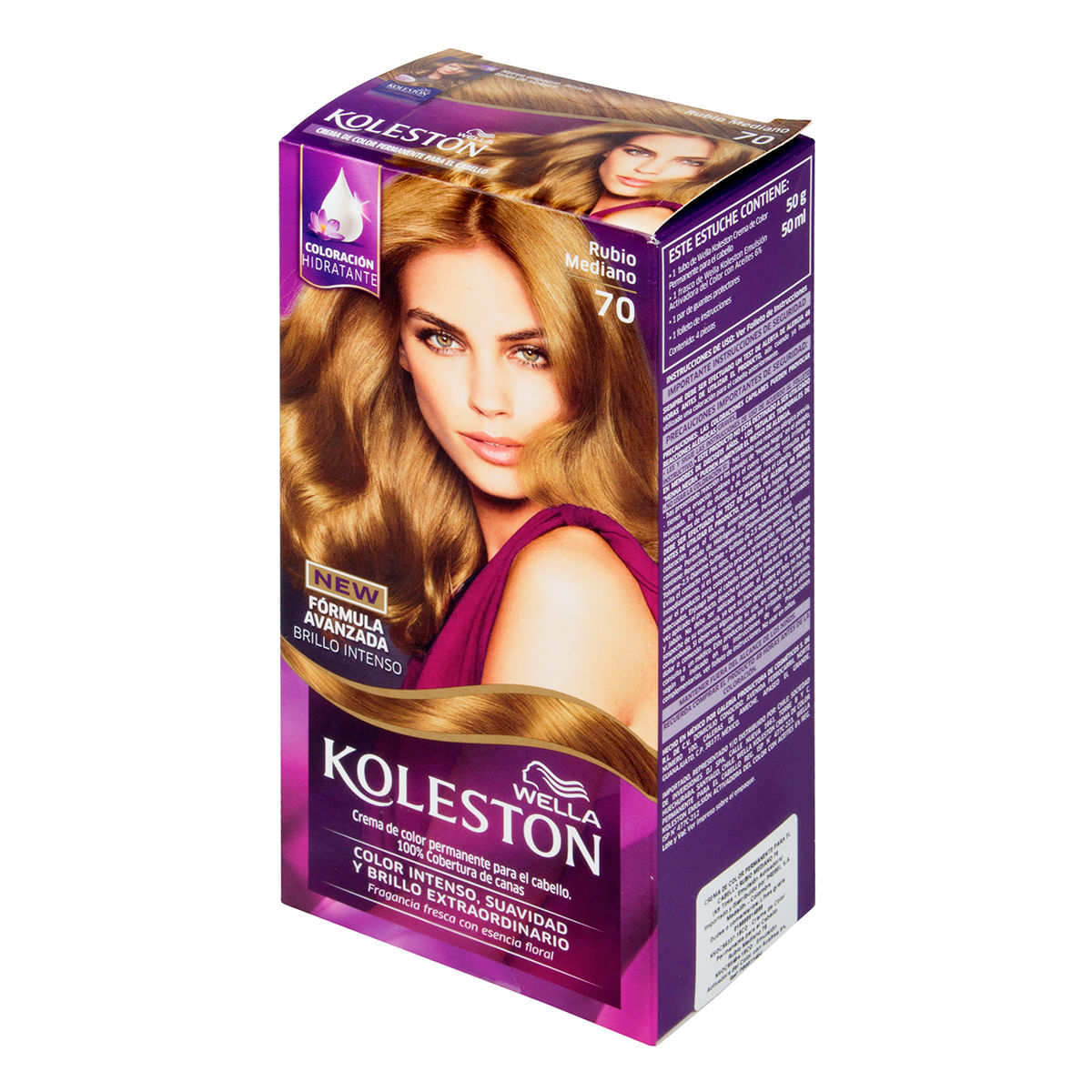 Tinte Permanente Wella Koleston 70 Rubio Mediano x Caja.