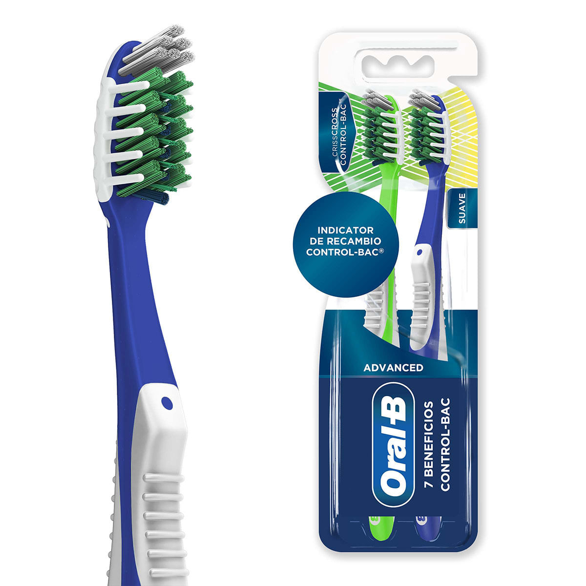 Cepillo Dental Oral-B Advanced 7 Beneficios Control - BAC Blister x 2 Uds.