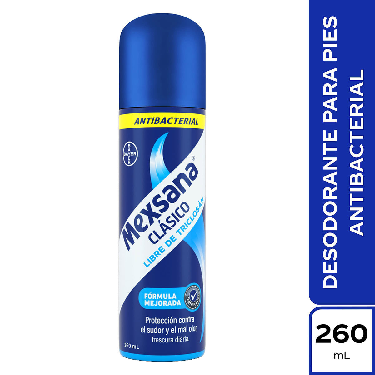 Desodorante para Pies Mexsana Clásico Bayer Spray x 260 mL.