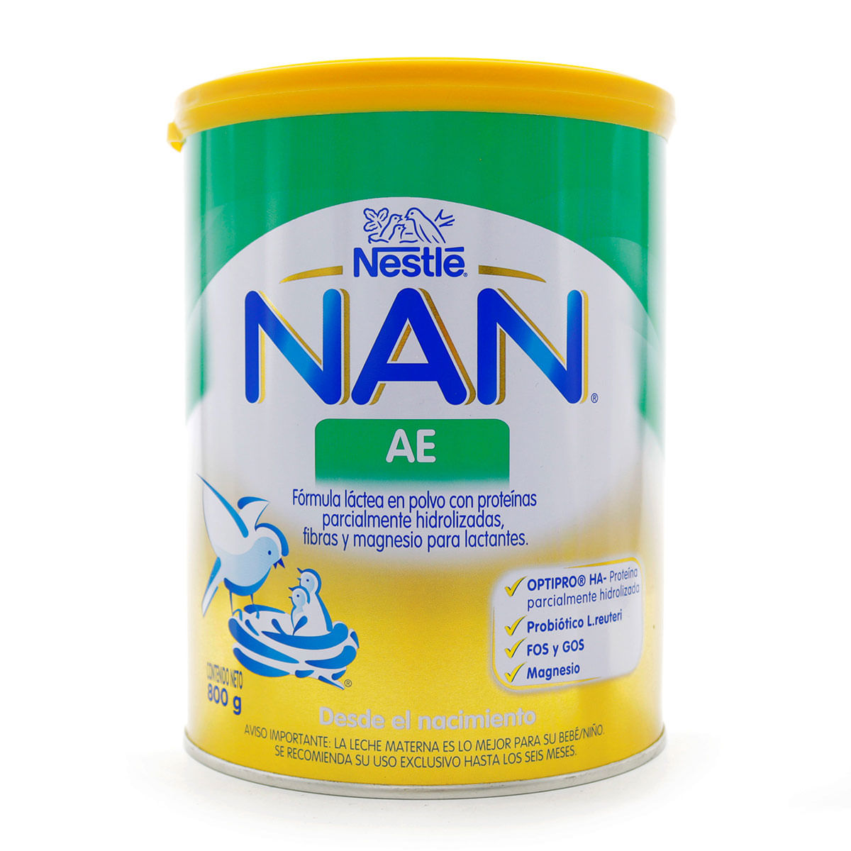 Fórmula Láctea NAN Nestlé AE Polvo Tarro x 800 g