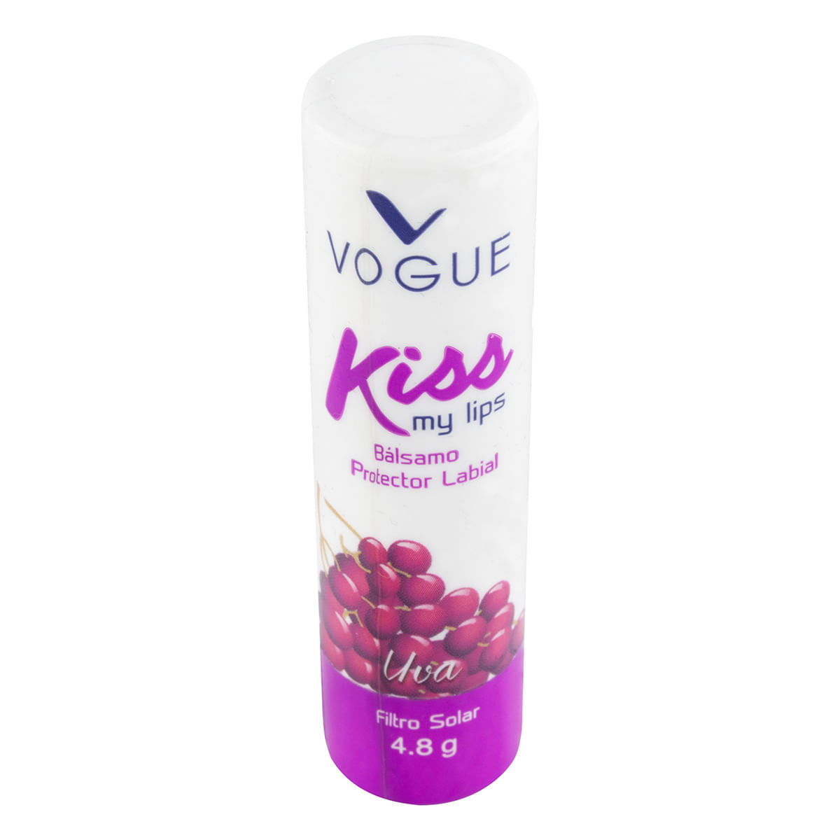 Protector Labial Vogue Kiss My Lips Uva Barra X 4.8 G.