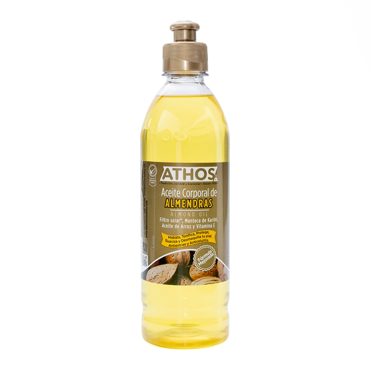 Aceite Corporal De Almendras Athos Frasco X 500 Ml.