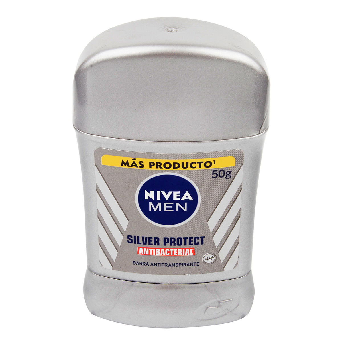 Desodorante Nivea Men Silver Protect Antibacterial Barra x 50 g.