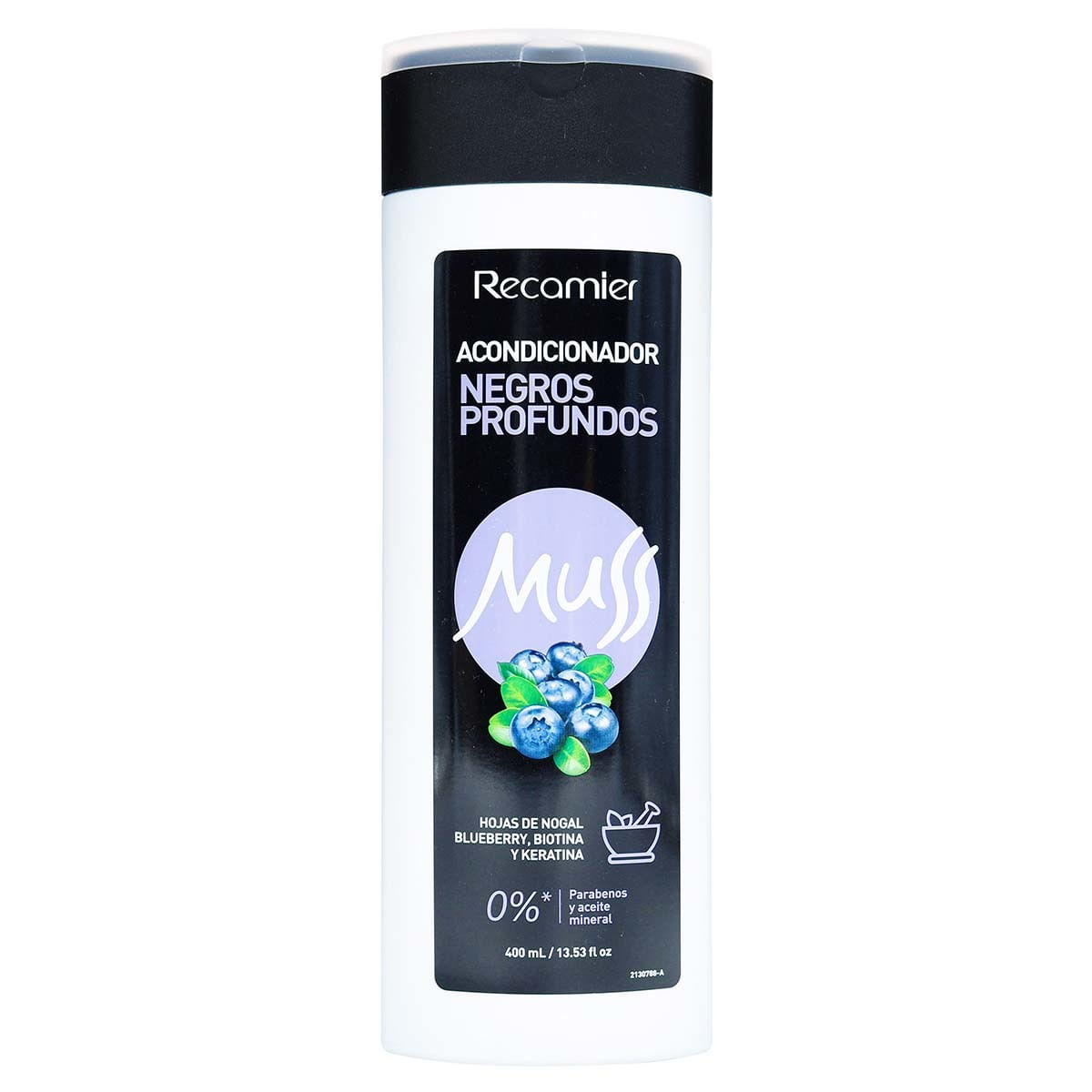 Acondicionador Muss Negros Profundos Frasco x 400 mL.
