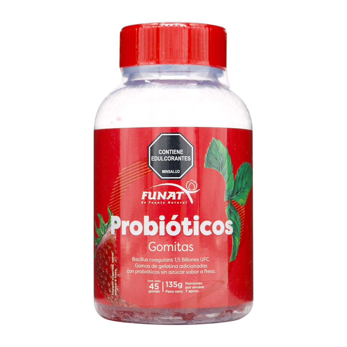 Gomitas Probióticos Funat Frasco X 135 G.
