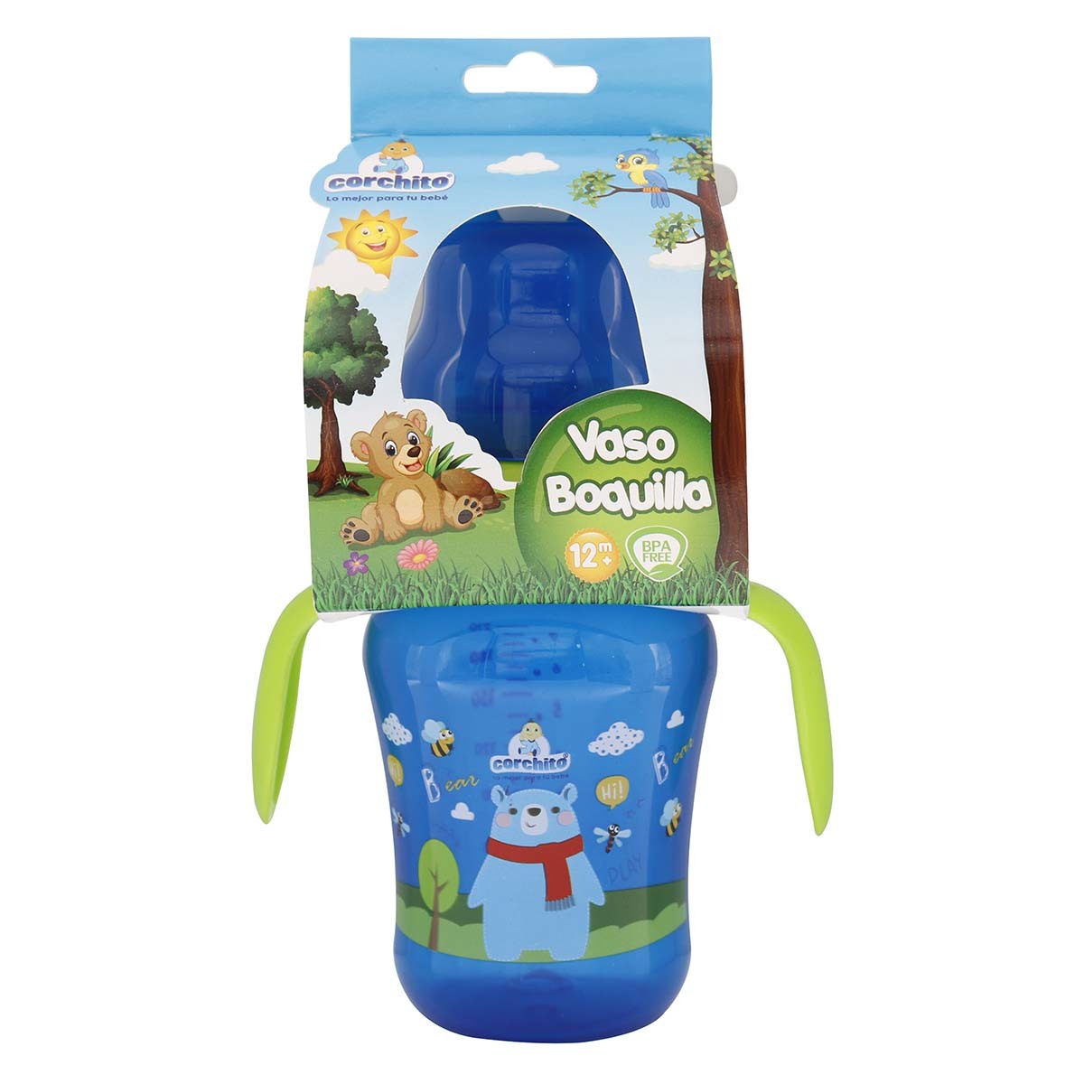 Vaso Boquilla Silicona Corchito +12M Blister X 1 Ud.