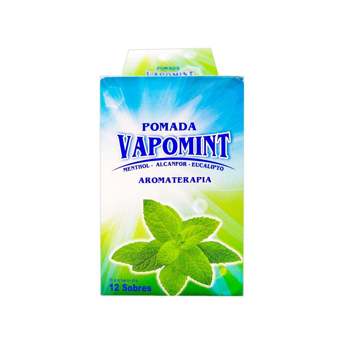 Pomada Vapomint Caja X 12 Sobres.