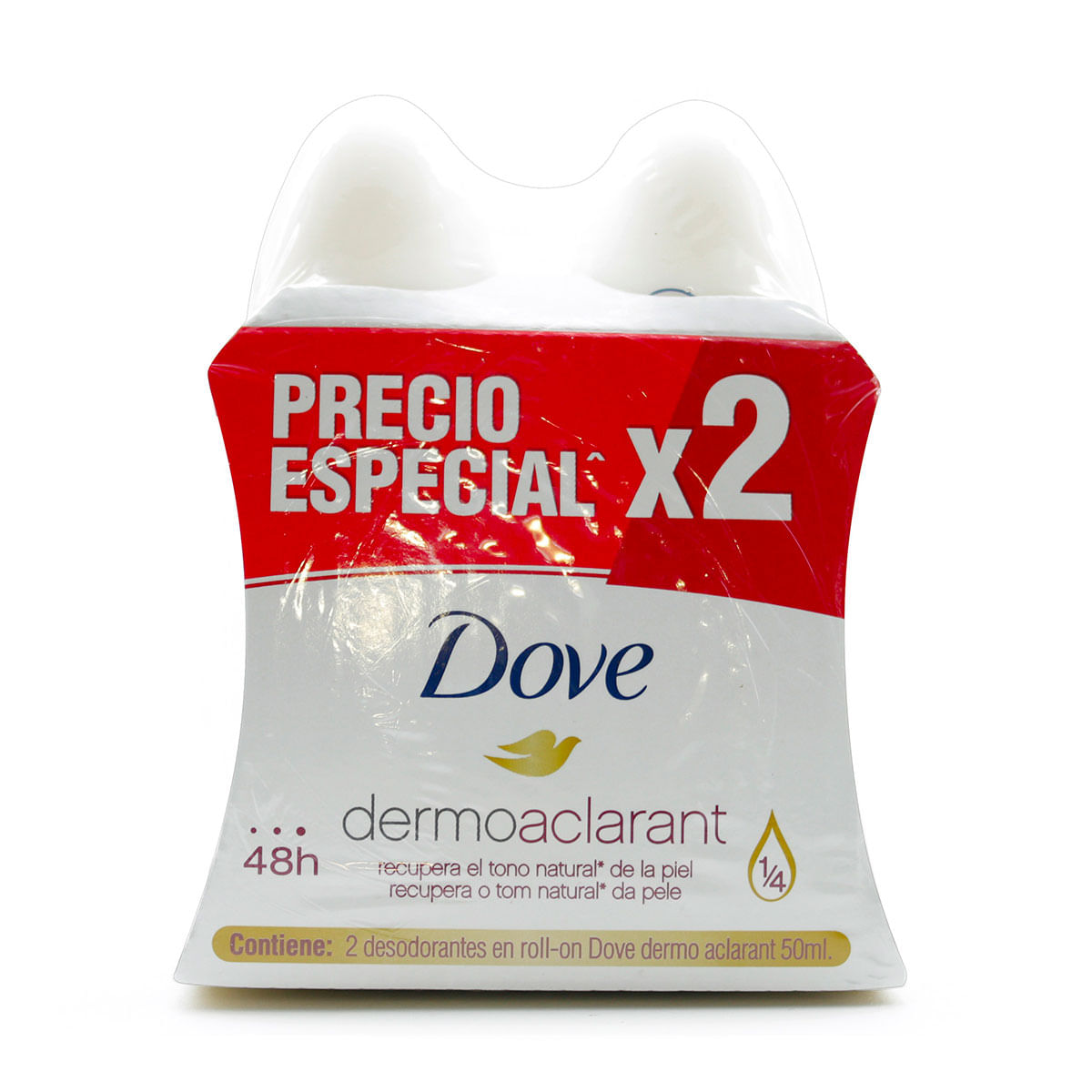 Desodorante Dove Women Dermoaclarant X 50 Ml X 2 Uds Precio Especial.