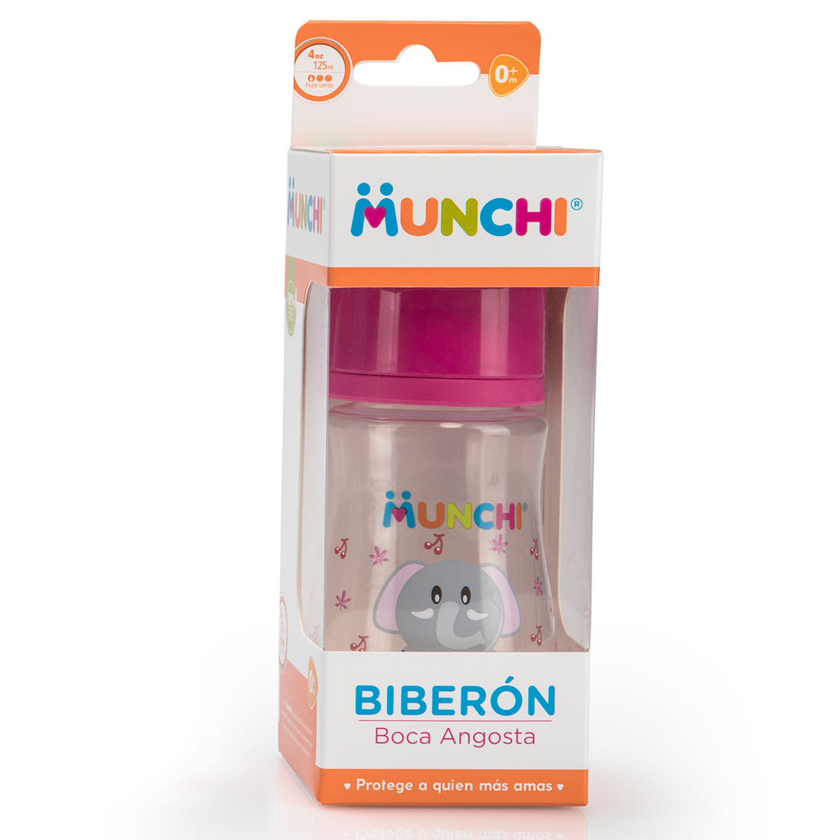 Biberón Munchi Boca Angosta 4 Oz Caja x 1 Ud.
