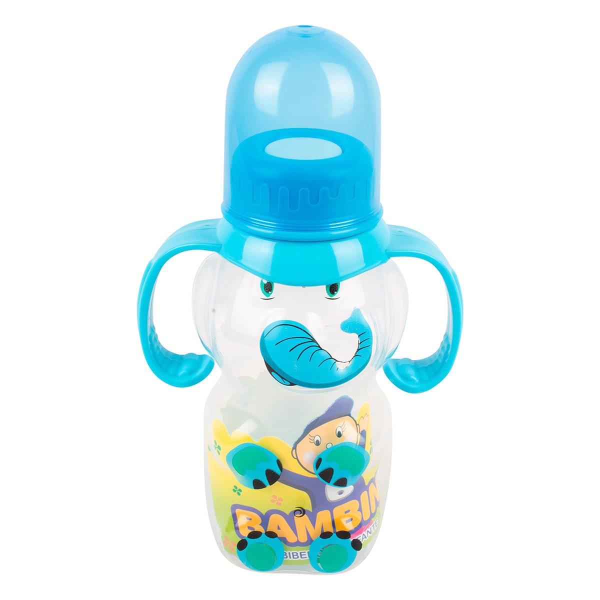 Biberón Bambini Elefante 2 Manijas 8 Oz x 1 Ud.