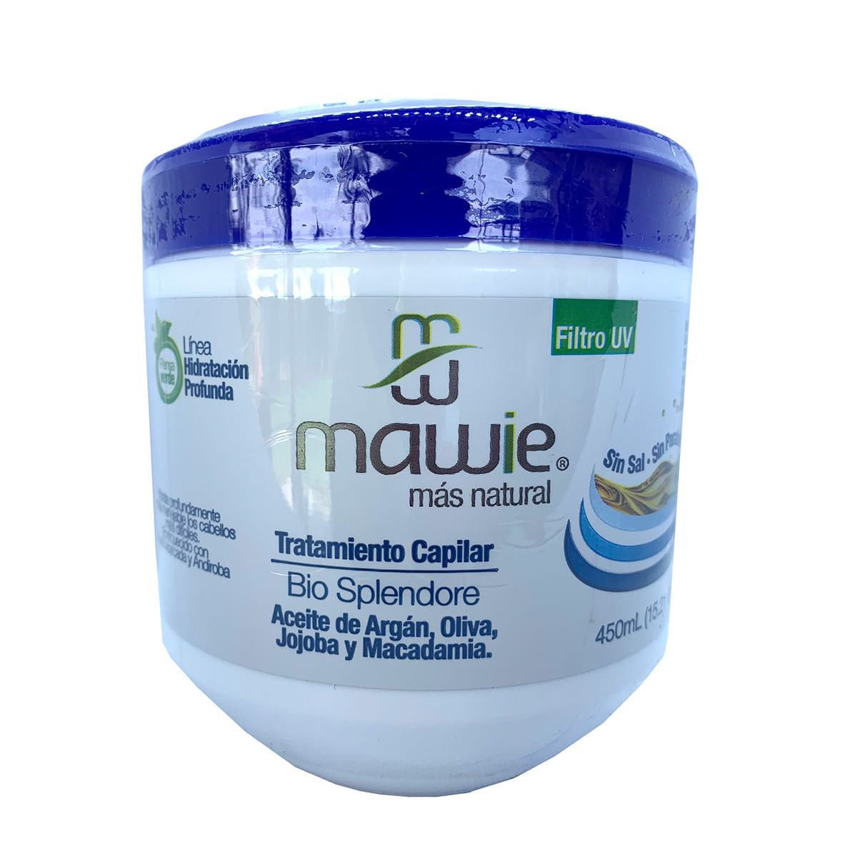 Tratamiento Capilar Mawie Hidratación Profunda Bio Splendore Frasco x 450 mL.