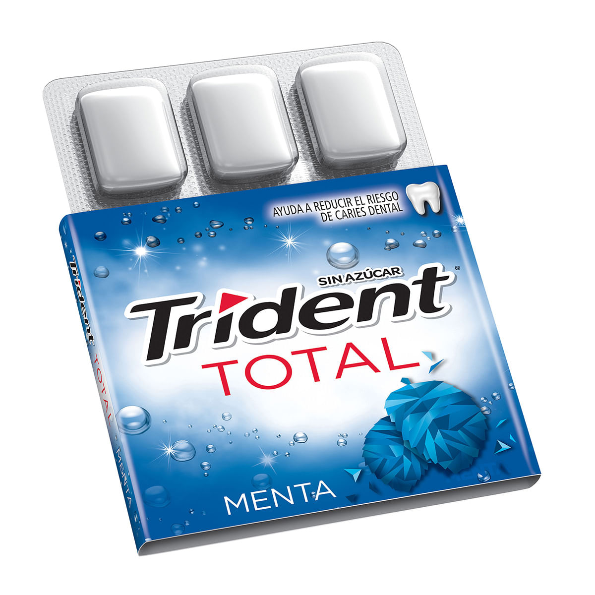 Goma De Mascar Trident Total Menta Caja X 16 Uds.