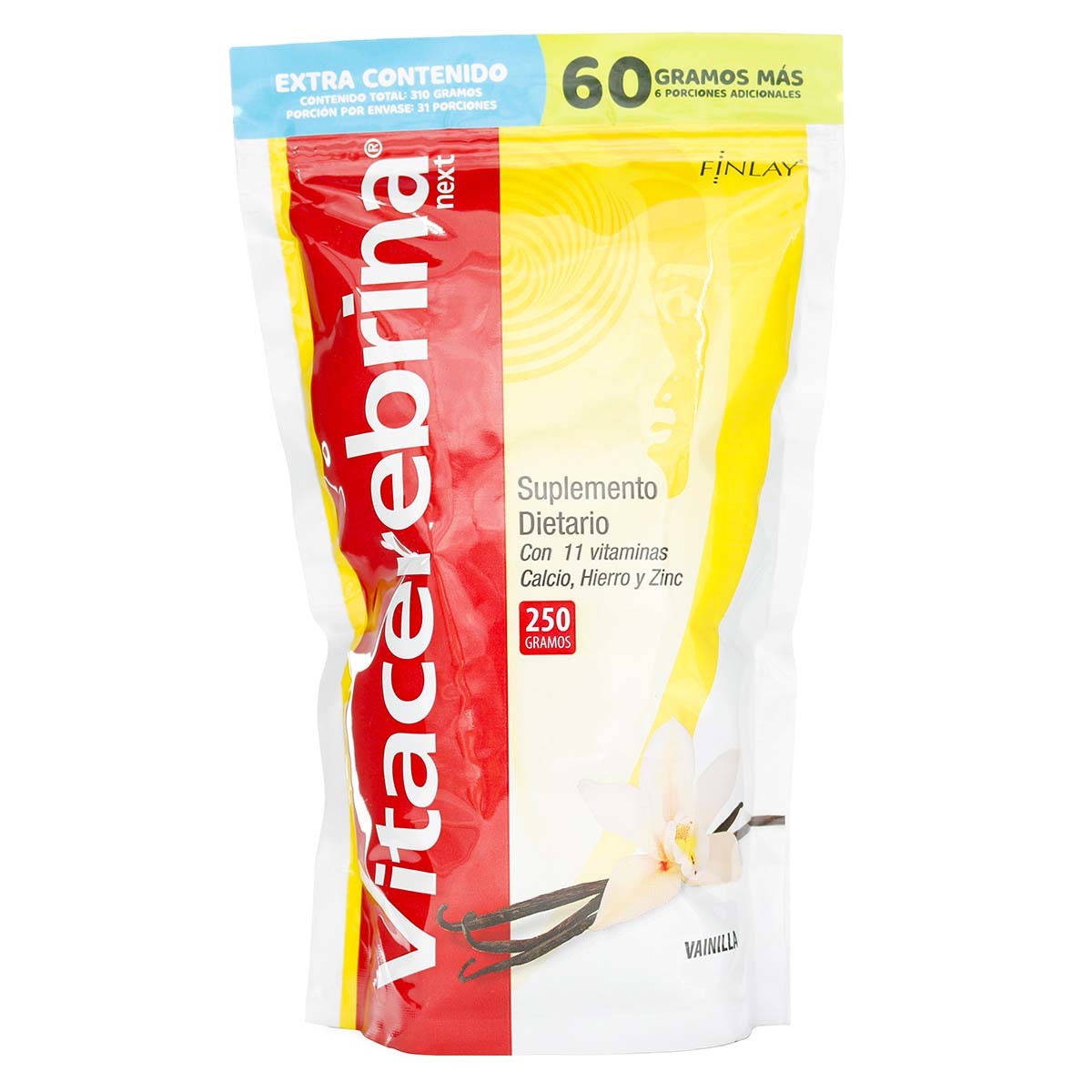 Suplemento Dietario Vitacerebrina Next Granulado Finlay Vainilla Doypack X 310 G Extra Contenido