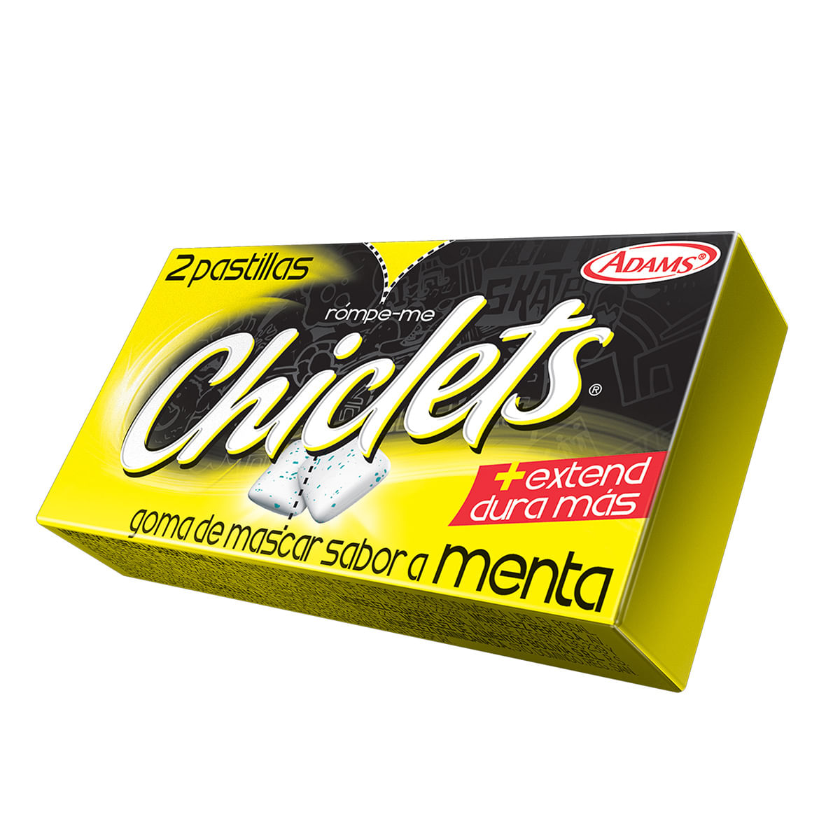 Gomas De Mascar Chiclets Menta Caja X 100 Uds.