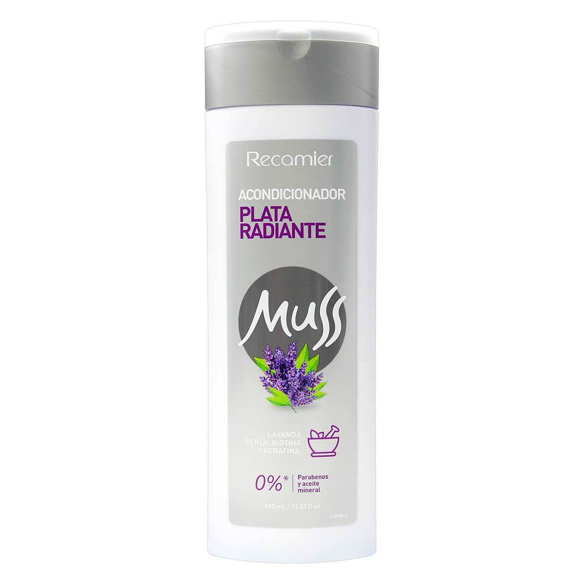 Acondicionador Muss Plata Radiante Frasco x 400 mL.