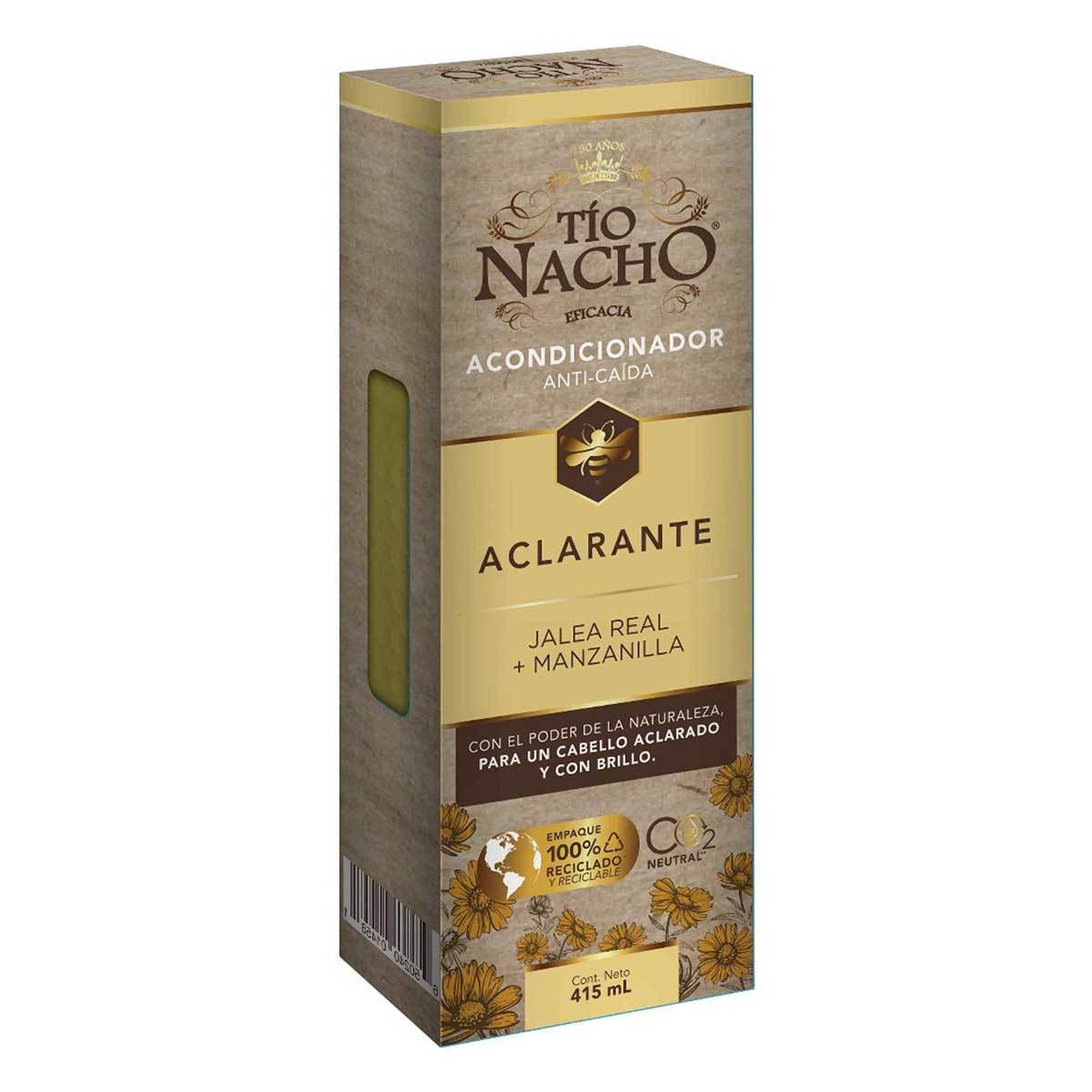 Acondicionador Tío Nacho Jalea Real y Manzanilla Aclarante Frasco x 415 mL.