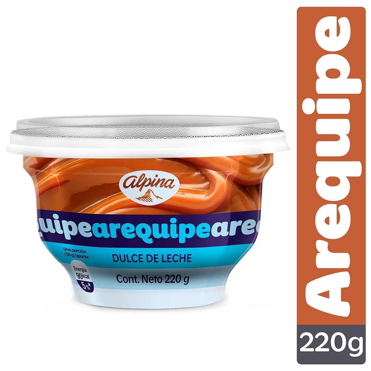 Arequipe Alpina Dulce De Leche Empaque X 220 G.