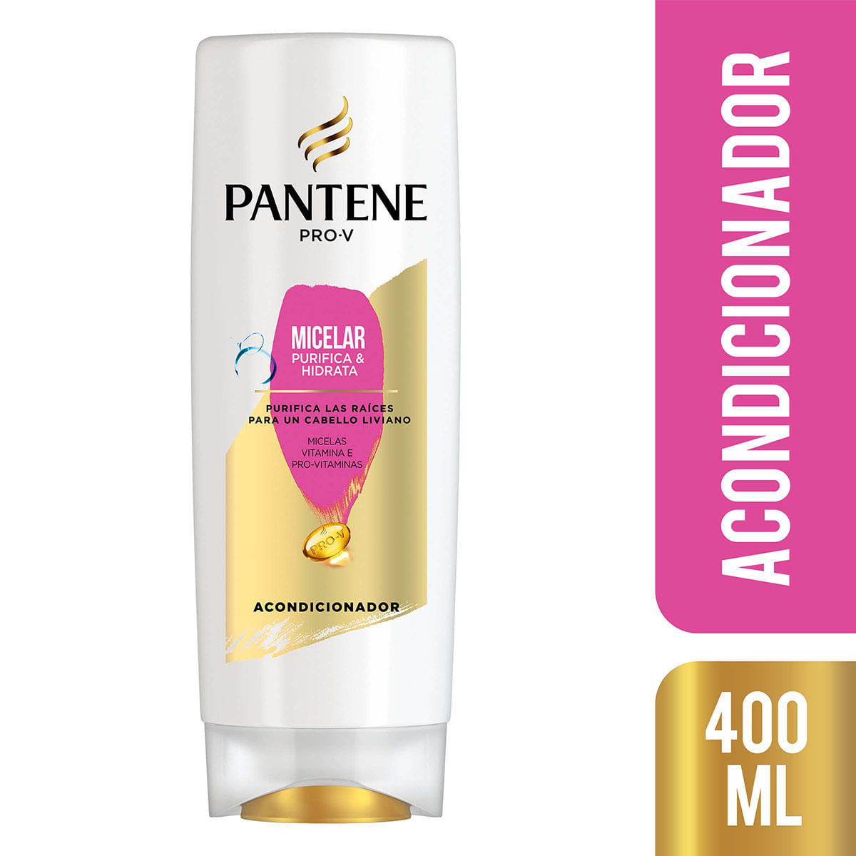 Acondicionador Pantene Pro-V Micelar Purifica & Hidrata Frasco x 400 mL.