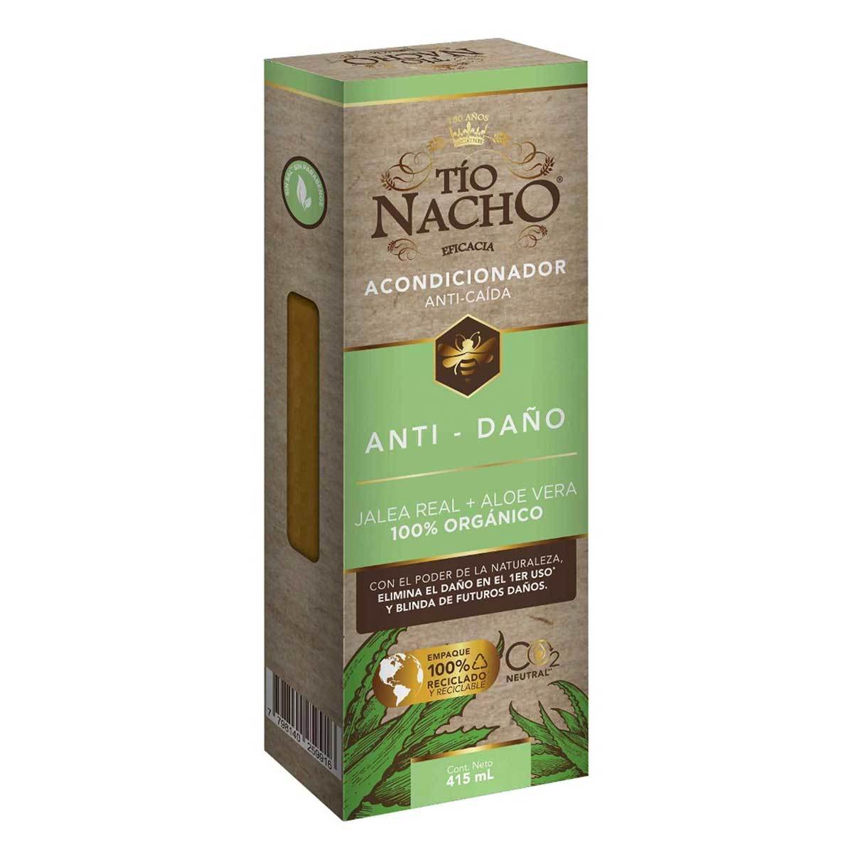 Acondicionador Tío Nacho Jalea Real y Áloe Vera Anti Daño Frasco x 415 mL.