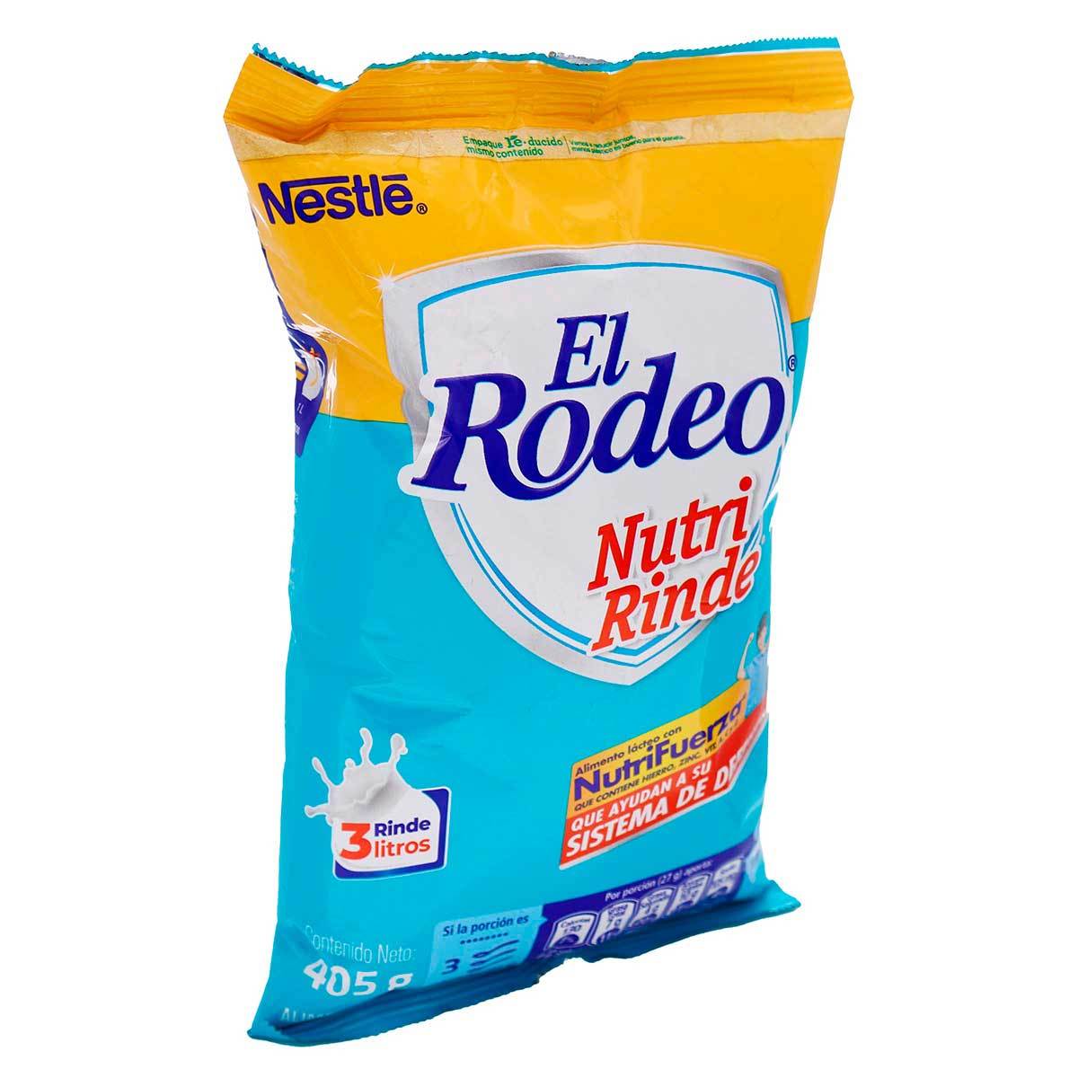 Alimento Lácteo El Rodeo Nestlé Nutri Rinde Polvo Paquete x 405 g