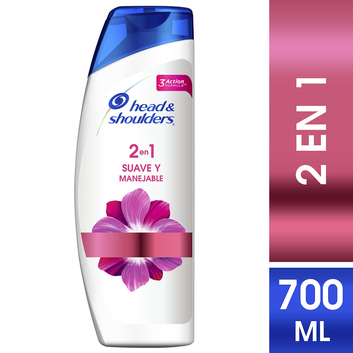 Shampoo Head & Shoulders 2 en 1 Suave y Manejable Frasco x 700 mL.