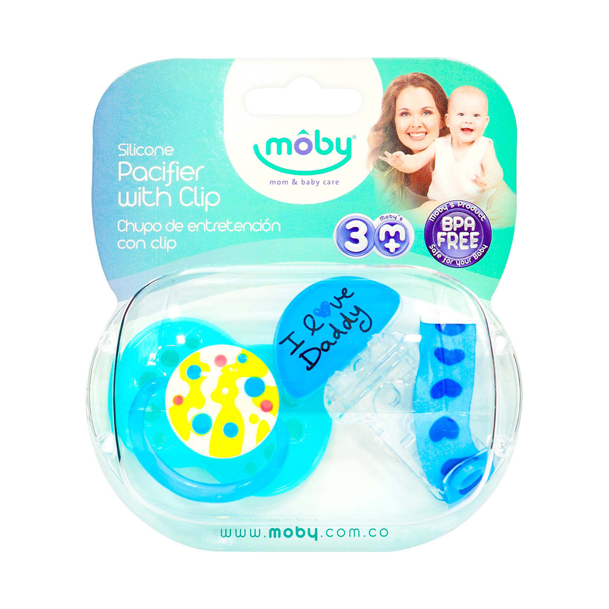 Chupo de Entretención Clip Moby x 1 ud.