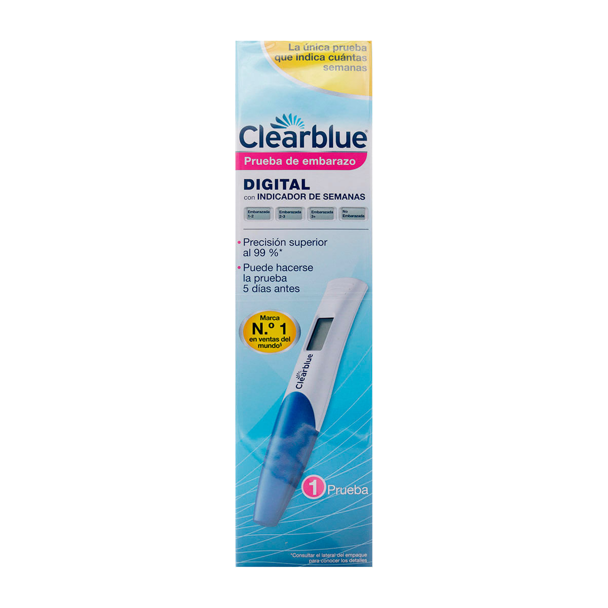 Prueba De Embarazo Clearblue Digital Caja X 1 Ud.