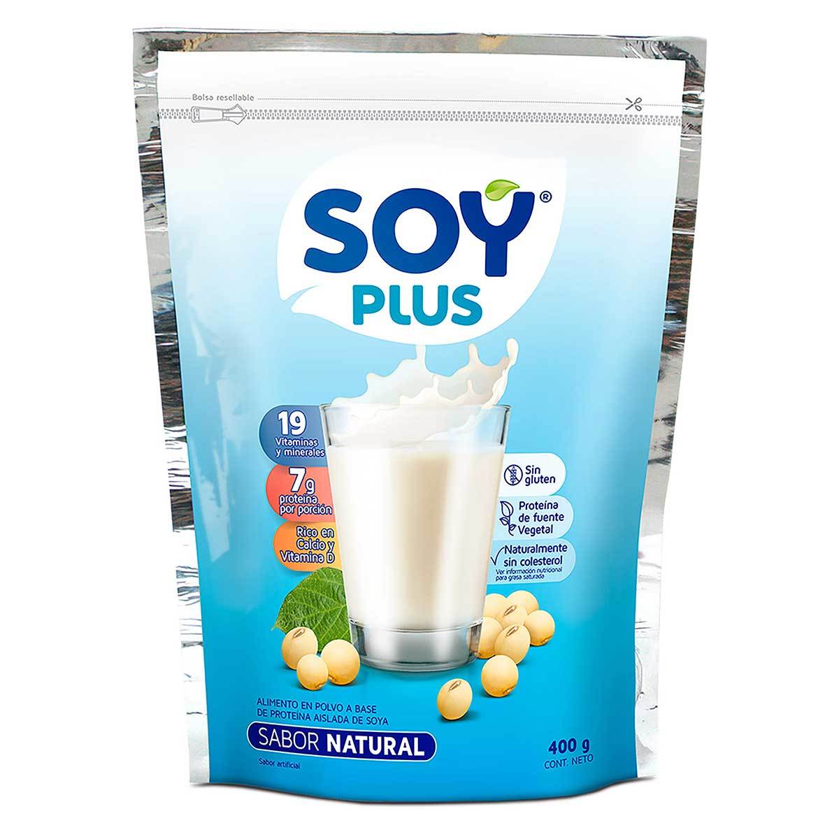 Alimento Soy Plus Vainilla Polvo Doypack x 400 g
