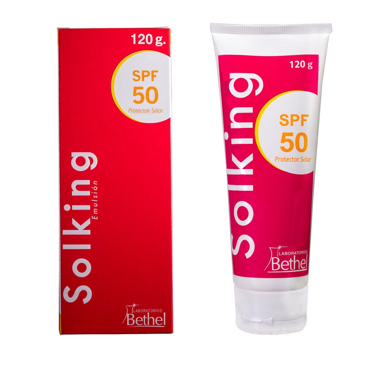 Protector Solar Bethel Solking SPF 50 Tubo x 120 g.