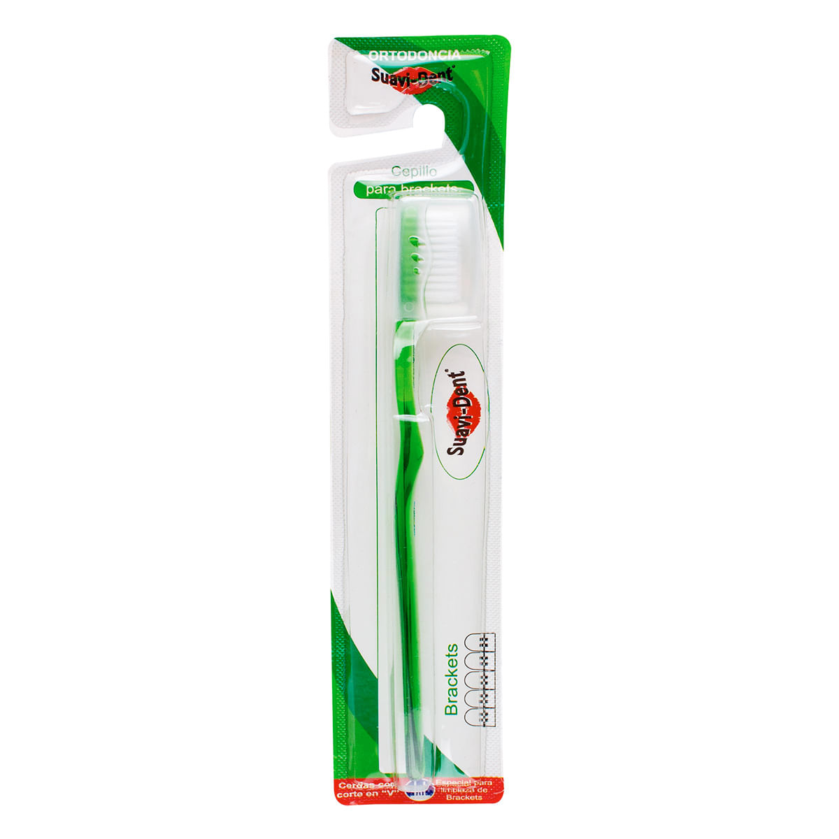 Cepillo Dental Suavi-Dent para Brackets en V Blister x 1 Ud.